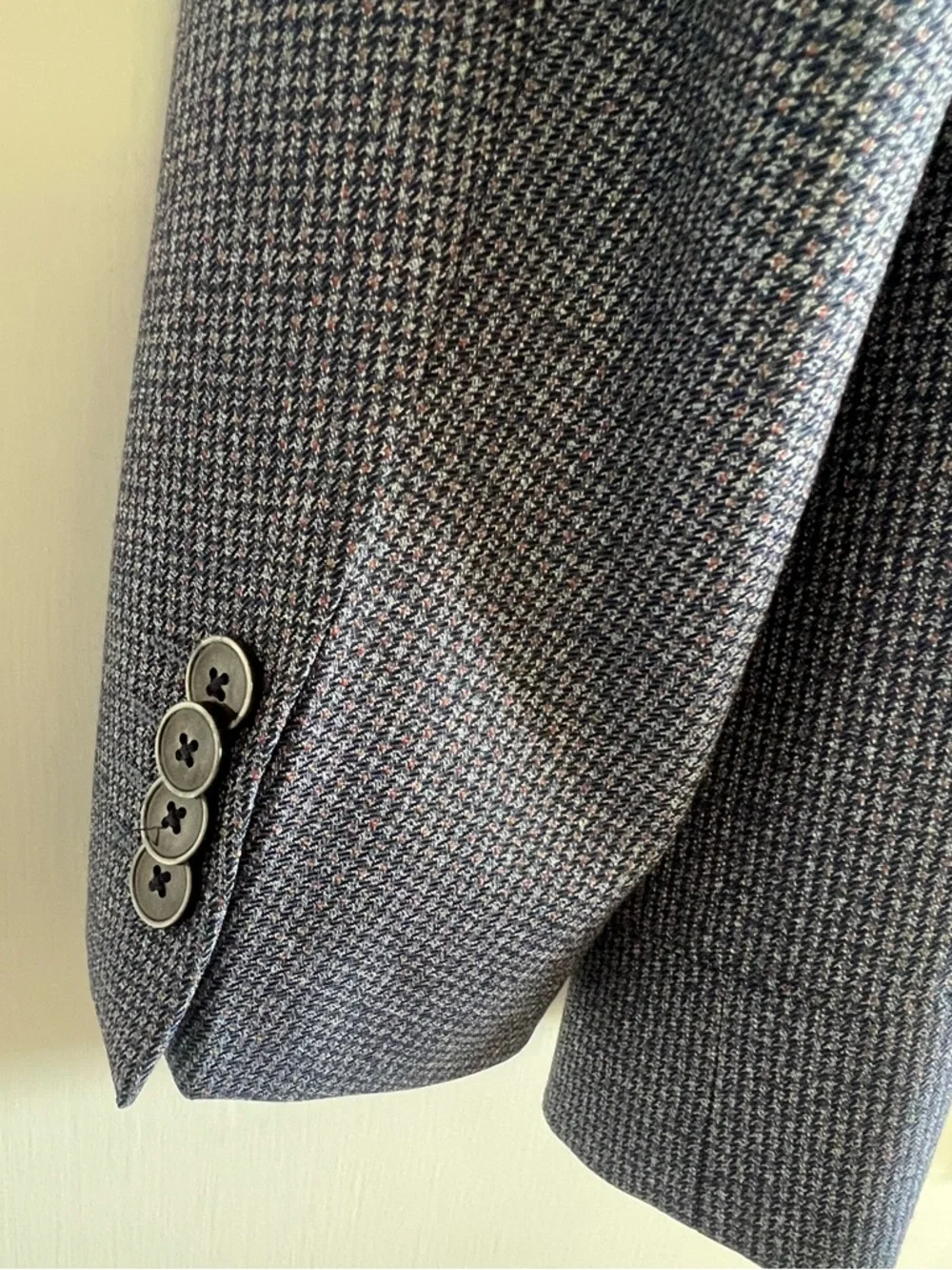 HUGO Blue Wool 2-Button Blazer • 40L